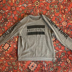 SoulCycle grey pullover sweatshirt sz. M